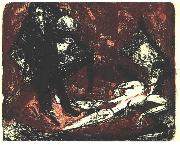 Ernst Ludwig Kirchner The murderer Sweden oil painting artist